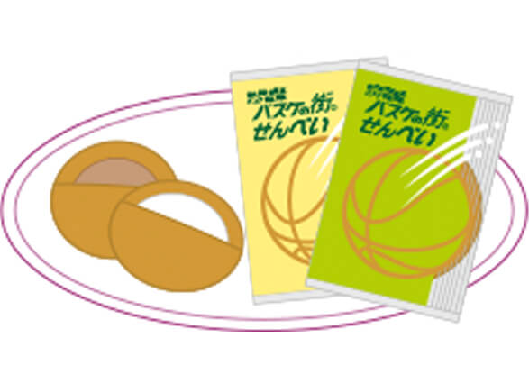 バスケの街せんべい